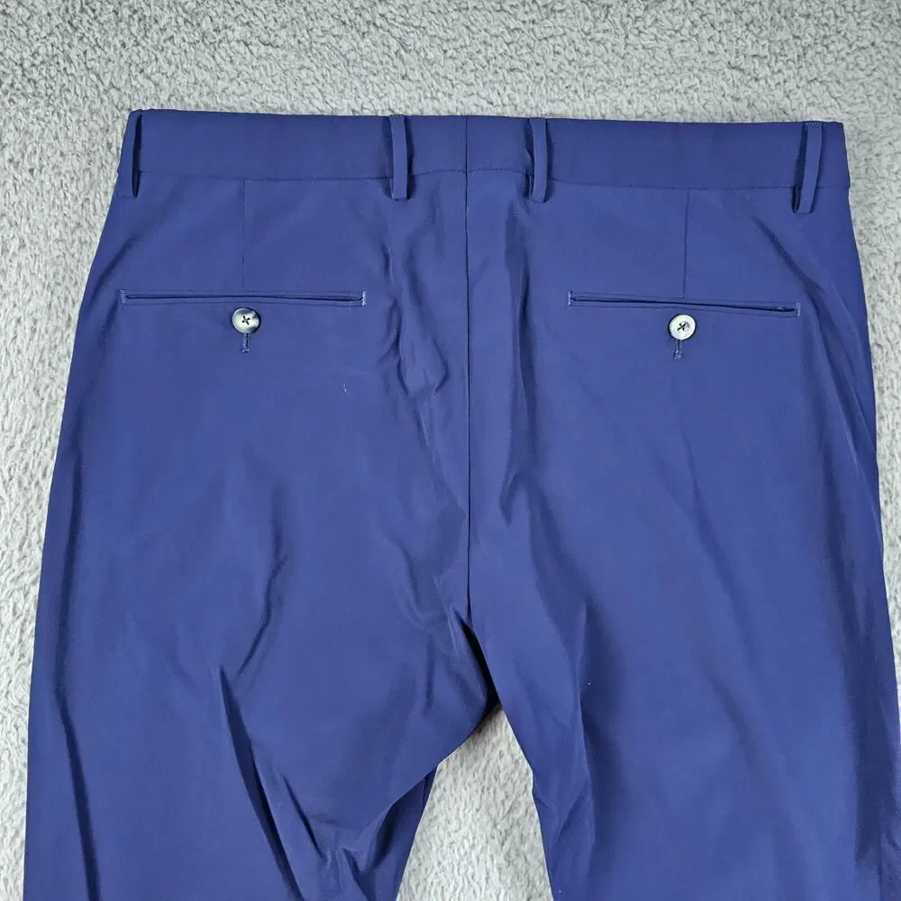 Zanella Active Pants Mens 33x29* Blue Golf Casual Stretch Performance Flex